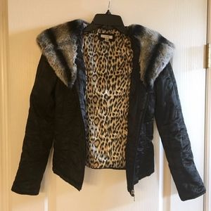 Genuine Fur-Trimmed Caché Jacket